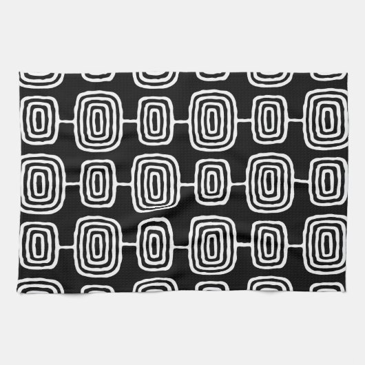 Mittelalter Modernes Abstraktes Muster Geschirrtuch (Horizontal)