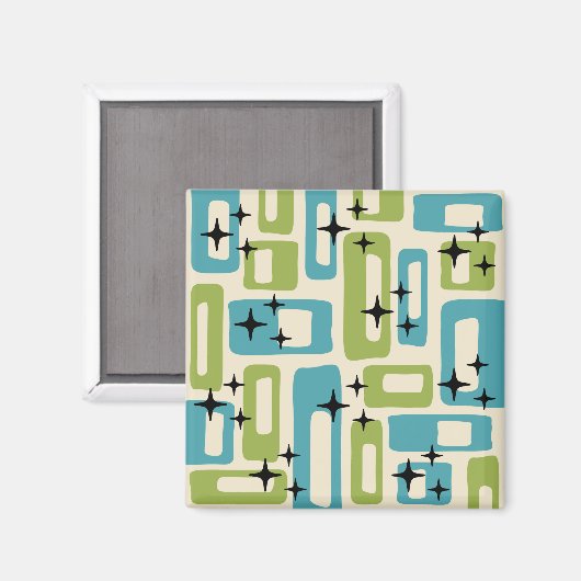 Mittelalter Modernes Abstraktes Muster Magnet (Vorderseite/Rückseite)