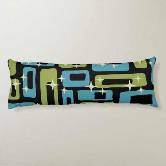 Mittelalter Modernes Abstraktes Muster Seitenschläferkissen (Rückseite)