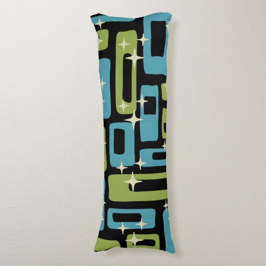 Mittelalter Modernes Abstraktes Muster Seitenschläferkissen (Vorderseite Vertikal)