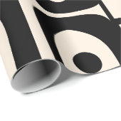 Mittelalter Modernes Abstraktes Piquet Schwarz und Geschenkpapier (Rolleneckpunkt)