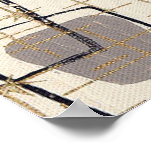 Mittelalter Modernes Abstraktes Poster (Ecke)