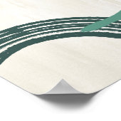 Mittelalter Modernes Abstraktes Poster-Aquamarin Poster (Ecke)