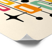 Mittelalter Modernes Atomprogramm Abstrakt Poster (Ecke)