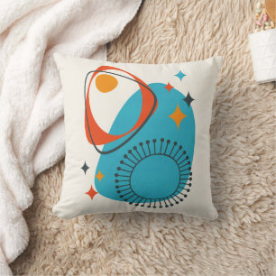 Mittelalter Modernes Atomzeitalter 14 Blau, Rot, O Kissen