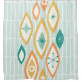 Mittelalter Modernes Atomzeitalter Abstrakt Duschvorhang (Vorderseite)