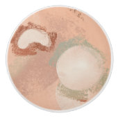 Mittelalter Modernes Bio Muster Terracotta Minze Keramikknauf (Vorderseite)