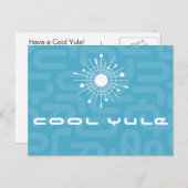 Mittelalter Modernes MOD "Cooles Weihnachten" Feiertagspostkarte (Vorne/Hinten)