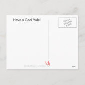 Mittelalter Modernes MOD "Cooles Weihnachten" Feiertagspostkarte (Rückseite)