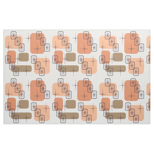 Mittelalter Modernes Orange Brown Stoff (Fat Quarter (45,7 x 55,9 cm))