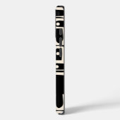 Mittelalter Modernes Piquet Personalisiert Schwarz Case-Mate iPhone Hülle (Rückseite / Links)