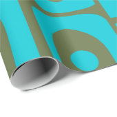 Mittelalter Modernes Piquet Türkisches Olivenmuste Geschenkpapier (Rolleneckpunkt)