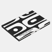 Mittelalter Modernes Retro Piquet Personalisiert Gästebuch (Ecke)