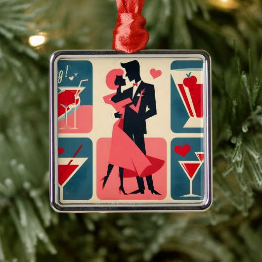 Mittelalter Modernes Valentine Tanzpaket Ornament Aus Metall (Baum)