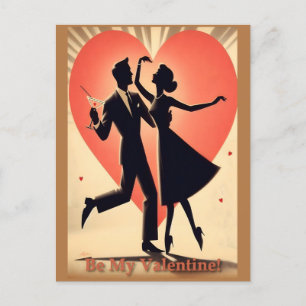 Mittelalter Modernes Valentine Tanzpaket Postkarte