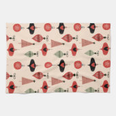 Mittelalter Modernes Weihnachtsmuster Geschirrtuch (Horizontal)
