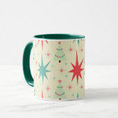 Mittelalter Modernes Weihnachtsmuster Tasse (Vorderseite Links)