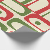 Mittelalter Modernes Weihnachtspikett Abstrakt Geschenkpapier (Ecke)