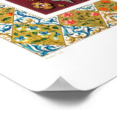 Mittelalter Muster von Albert Racinet Poster (Ecke)