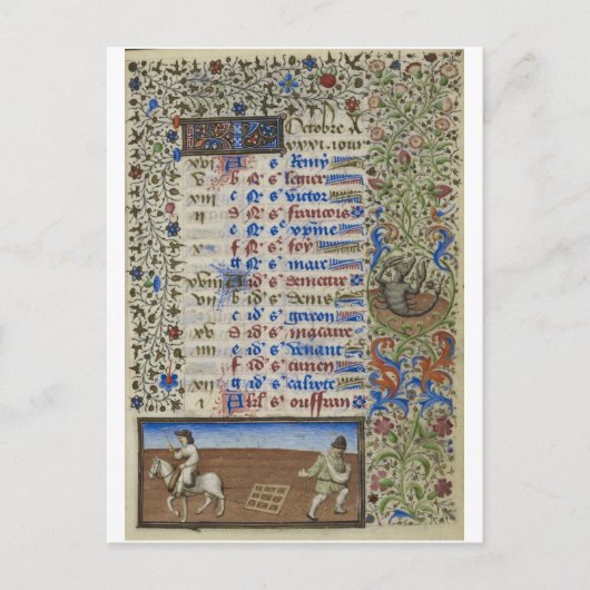 Mittelalter: Oktober Postkarte (Vorderseite)