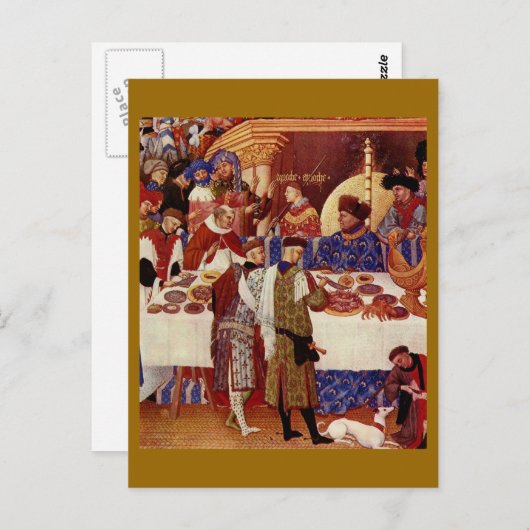 Mittelalter Postkarte (Vorne/Hinten)