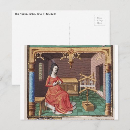 Mittelalter Postkarte (Vorne/Hinten)