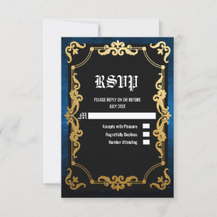 Mittelalter Renaissance Mittelalter Goth RSVP-Kart RSVP Karte