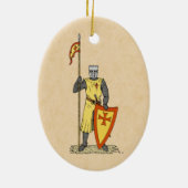 Mittelalter Ritter Anfang des 13. Jahrhunderts Keramikornament (Hinten)