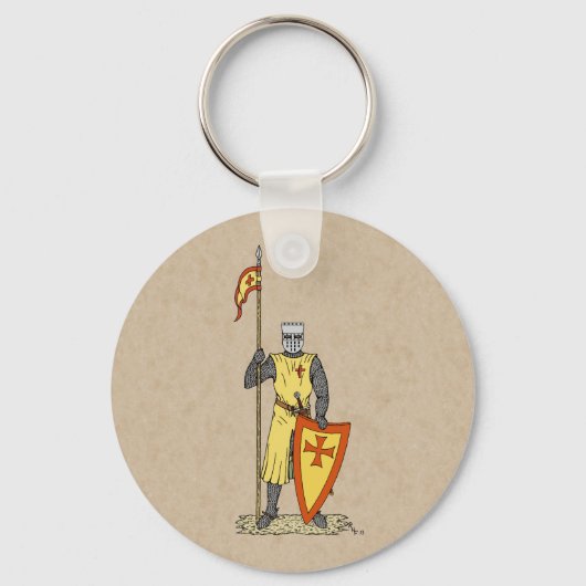 Mittelalter Ritter Anfang des 13. Jahrhunderts Schlüsselanhänger (Vorderseite)