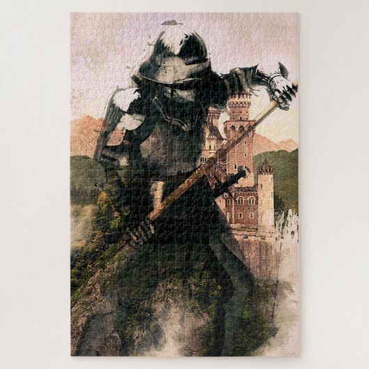 Mittelalter Ritter der Alten Zeiten Puzzle (Vertikal)