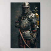 Mittelalter Ritter in Armor Poster (Vorne)