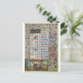 Mittelalter: September Postkarte (Stehend Vorderseite)