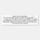 MITTELALTER SIMSE CODES-AUTOAUFKLEBER AUTOAUFKLEBER (Vorne)