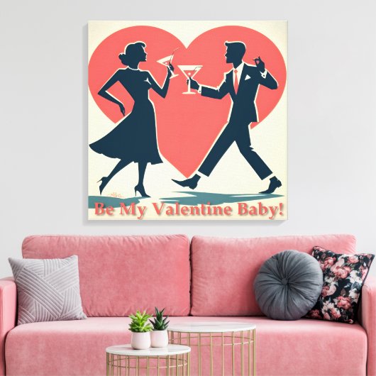 Mittelalter Valentine Angesagt Martini Tanzlein Pa Leinwanddruck (Insitu (Wohnzimmer))