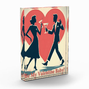 Mittelalter Valentine Modernes Angesagtes Tanzpara Fotoblock