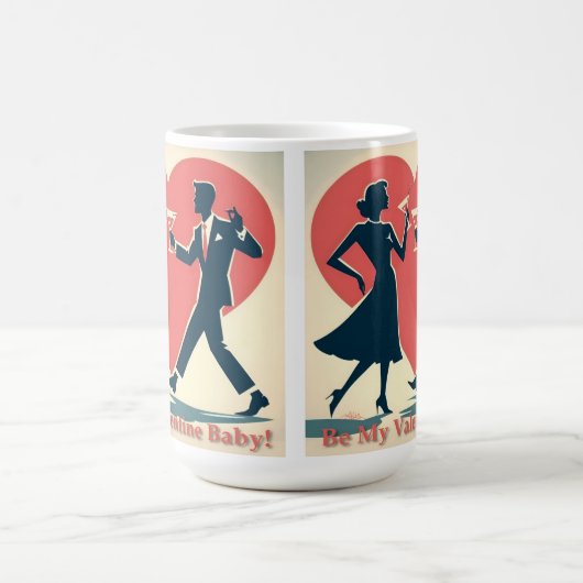 Mittelalter Valentine Modernes Angesagtes Tanzpara Kaffeetasse (Mittel)