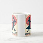 Mittelalter Valentine Modernes Angesagtes Tanzpara Kaffeetasse (Mittel)