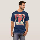 Mittelalter Valentine Modernes Angesagtes Tanzpara T-Shirt (Vorne ganz)
