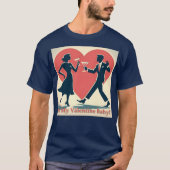 Mittelalter Valentine Modernes Angesagtes Tanzpara T-Shirt (Vorderseite)