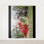 Mittelalter Wandteppich (Vorderseite)