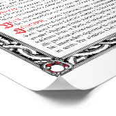 Mittelalterkarte Poster (Ecke)