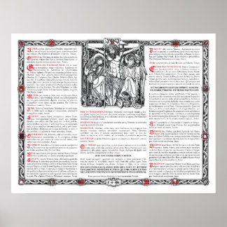 Mittelalterkarte Poster