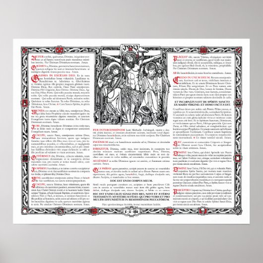 Mittelalterkarte Poster (Vorne)