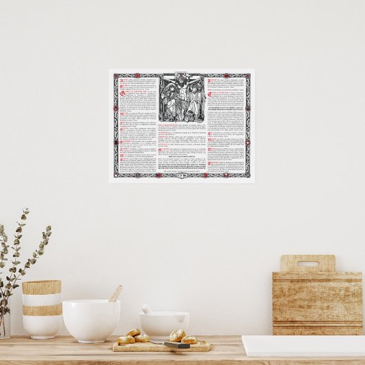 Mittelalterkarte Poster (Küche)