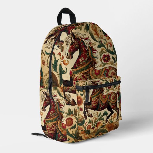 Mittelalterlich die verzauberte Stimmung im Blut Bedruckter Rucksack (Rückseitige Ecke links)