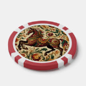 Mittelalterlich die verzauberte Stimmung im Blut Pokerchips (Einzeln)