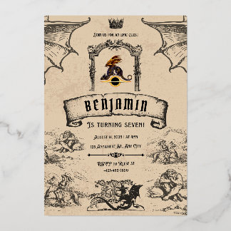 mittelalterlich folieneinladung