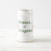 Mittelalterlich passen Sie von den Drachen auf Bierglas (Mittel)