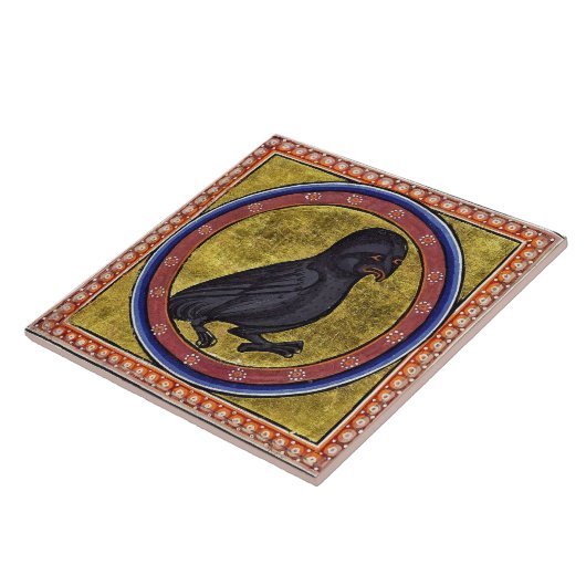 Mittelalterliche Aberdeen Bestiary Owl Fliese (Seite)