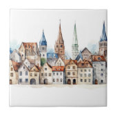 Mittelalterliche Altstadt Fliese (Vorderseite)